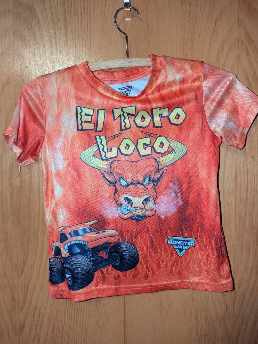 Monster Jam El Toro Loco Orange Short Sleeve Tee